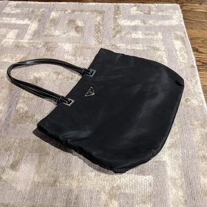PRADA Tessuto Tote Bag, Black